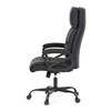Kancelářské křeslo, houpací mechanismus, černá ekokůže, KA-Y346 BK