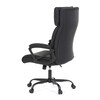 Kancelářské křeslo, houpací mechanismus, černá ekokůže, KA-Y346 BK