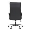 Kancelářské křeslo, houpací mechanismus, černá ekokůže, KA-Y346 BK