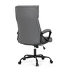 Kancelářské křeslo, houpací mechanismus, šedá ekokůže, KA-Y346 GREY