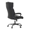 Kancelářské křeslo, houpací mechanismus, černá ekokůže, KA-Y346 BK