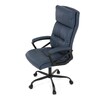 Kancelářské křeslo, houpací mechanismus, modrá ekokůže, KA-Y346 BLUE