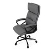 Kancelářské křeslo, houpací mechanismus, šedá ekokůže, KA-Y346 GREY