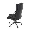 Kancelářské křeslo, houpací mechanismus, černá ekokůže, KA-Y346 BK