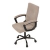 Kancelářské křeslo, houpací mechanismus, hnědá látka, KA-Y391 CRM2