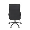 Kancelářské křeslo, houpací mechanismus, černá ekokůže, KA-Y346 BK