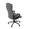 Kancelářské křeslo, houpací mechanismus, šedá ekokůže, KA-Y346 GREY
