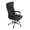 Kancelářské křeslo, houpací mechanismus, černá ekokůže, KA-Y346 BK