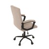 Kancelářské křeslo, houpací mechanismus, hnědá látka, KA-Y391 CRM2