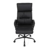 Kancelářské křeslo, houpací mechanismus, černá ekokůže, KA-Y346 BK