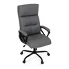 Kancelářské křeslo, houpací mechanismus, šedá ekokůže, KA-Y346 GREY