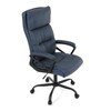 Kancelářské křeslo, houpací mechanismus, modrá ekokůže, KA-Y346 BLUE