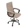 Kancelářské křeslo, houpací mechanismus, hnědá látka, KA-Y391 CRM2