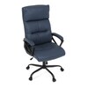Kancelářské křeslo, houpací mechanismus, modrá ekokůže, KA-Y346 BLUE