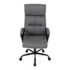 Kancelářské křeslo, houpací mechanismus, šedá ekokůže, KA-Y346 GREY