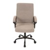 Kancelářské křeslo, houpací mechanismus, hnědá látka, KA-Y391 CRM2