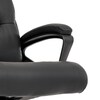 Kancelářské křeslo, houpací mechanismus, černá ekokůže, KA-Y346 BK