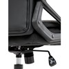 Kancelářské křeslo, houpací mechanismus, černá ekokůže, KA-Y346 BK