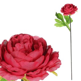 Pivoňka - umělá řezaná květina, červená