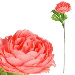 Pivoňka - umělá řezaná květina, lososová