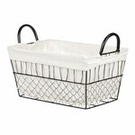 Koš kovový, s látkou.