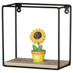 Polička, kov, hnědá, P-061 OAK