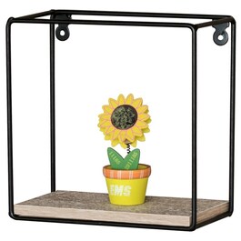 Polička, kov, hnědá, P-061 OAK