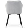 Jídelní židle, šedá, sametová látka, PIKA SIL4