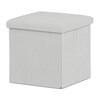 Taburet s úložným prostorem, krémová, manšestrová látka, TAB-471 CRM6