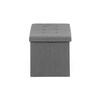 Taburet s úložným prostorem, šedá, manšestrová látka, TAB-472 GREY6