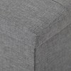 Taburet s úložným prostorem, šedá, jemně hrubá látka, TAB-462 GREY2