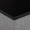 Taburet s úložným prostorem, šedá, látka, TAB-461 GREY2