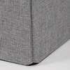 Taburet s úložným prostorem, šedá, látka, TAB-461 GREY2