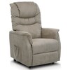 Polohovací křeslo, elektrické kabelové ovládání, béžová, látka, TV-1171 CAP2