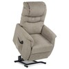 Polohovací křeslo, elektrické kabelové ovládání, béžová, látka, TV-1171 CAP2