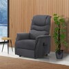Polohovací křeslo, elektrické kabelové ovládání, šedá, látka, TV-1171 GREY2