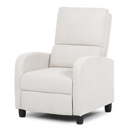 Relaxační křeslo, béžová, manšestrová látka, TV-4011 BGE2