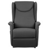Polohovací křeslo, elektrické kabelové ovládání, šedá, látka, TV-1192 GREY2