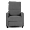 Relaxační křeslo, šedá, manšestrová látka, TV-4011 GREY2