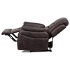 Polohovací křeslo, hnědá, látka, TV-4086 BR