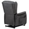 Polohovací křeslo, elektrické kabelové ovládání, šedá, látka, TV-1190 GREY2