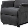Polohovací křeslo, elektrické kabelové ovládání, šedá, látka, TV-1190 GREY2