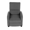 Relaxační křeslo, šedá, manšestrová látka, TV-4011 GREY2