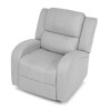 Polohovací křeslo, šedá, látka vintage, TV-4089 SIL