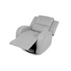 Polohovací křeslo, šedá, látka vintage, TV-4089 SIL