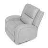 Polohovací křeslo, šedá, látka vintage, TV-4089 SIL