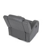Polohovací křeslo, šedá, látka vintage, TV-4089 GREY