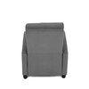 Relaxační křeslo, šedá, manšestrová látka, TV-4011 GREY2