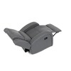 Polohovací křeslo, šedá, látka vintage, TV-4089 GREY