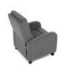 Relaxační křeslo, šedá, manšestrová látka, TV-4011 GREY2